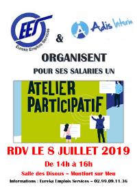 Le 8 Juillet : un Atelier Participatif